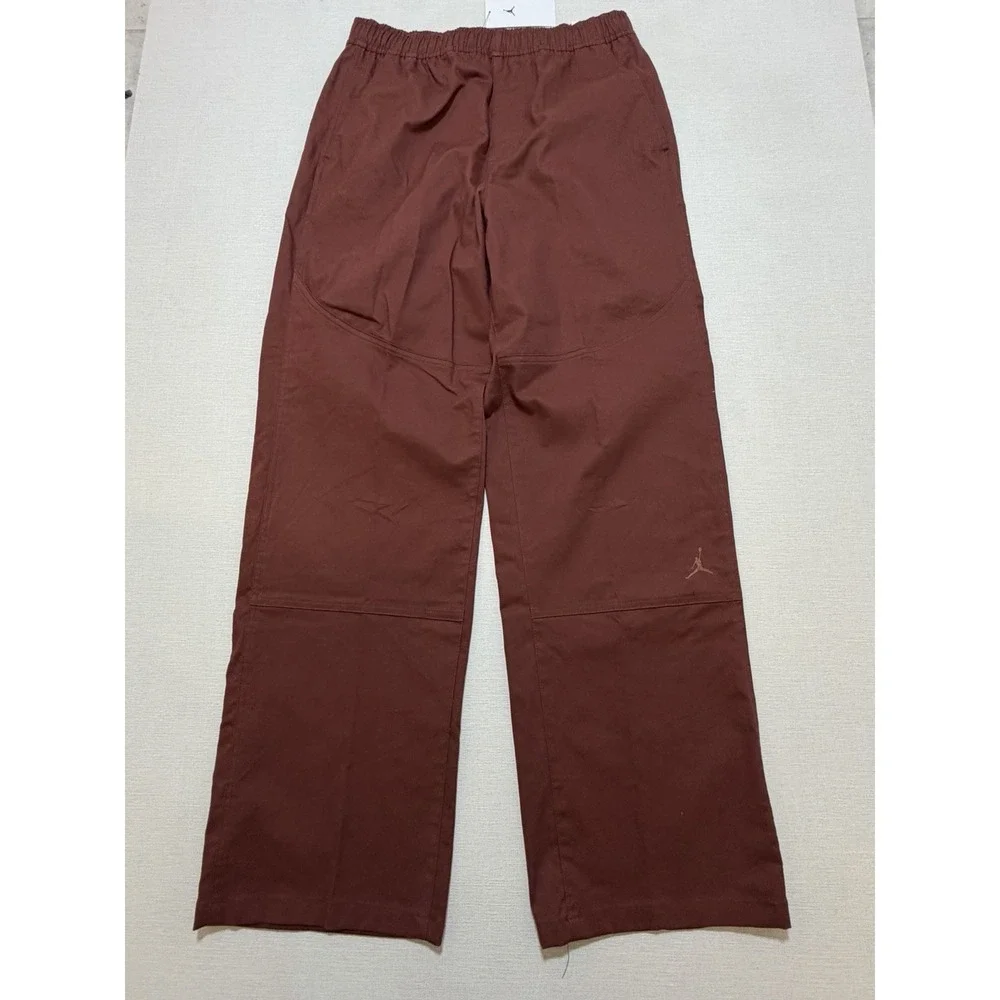 Nike Jordan Essentials Woven Drawstring Pants HF9329-231 Burgundy Men Size M